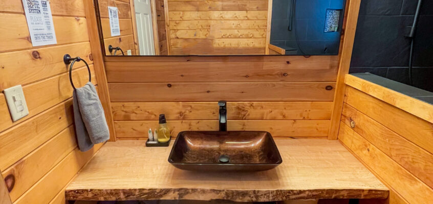 AirBnb Live-Edge Maple Bathroom Vanities